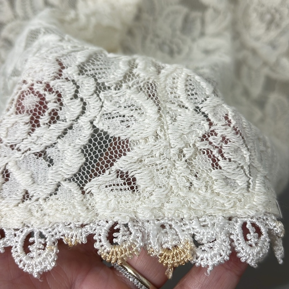 Reformation Cream Lace Mini Dress - Picture 5 of 10